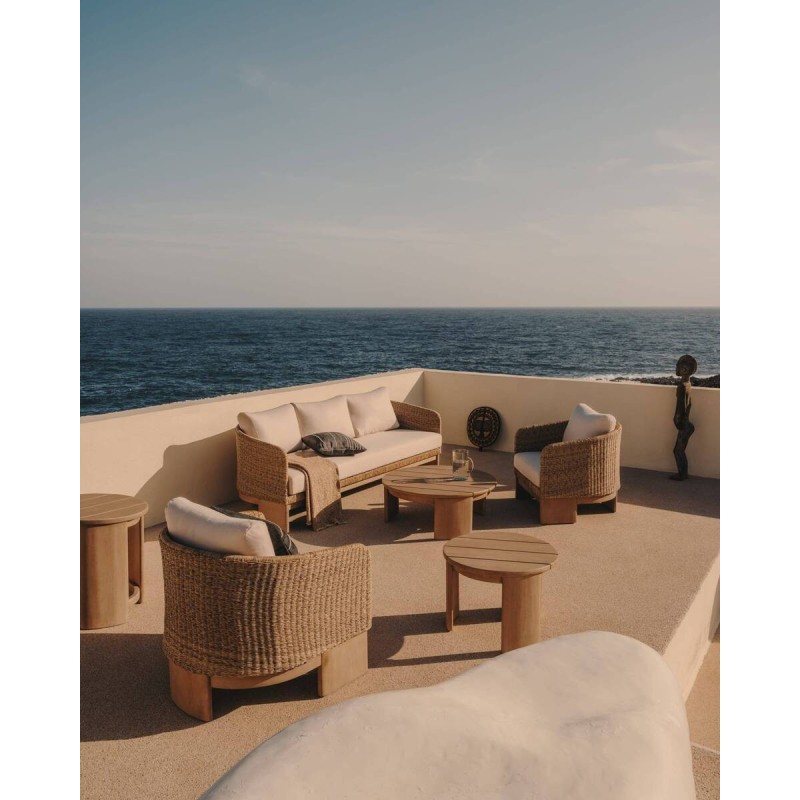 MESA DE CENTRO XORIGUER DE MADERA DE EUCALIPTO 95cm