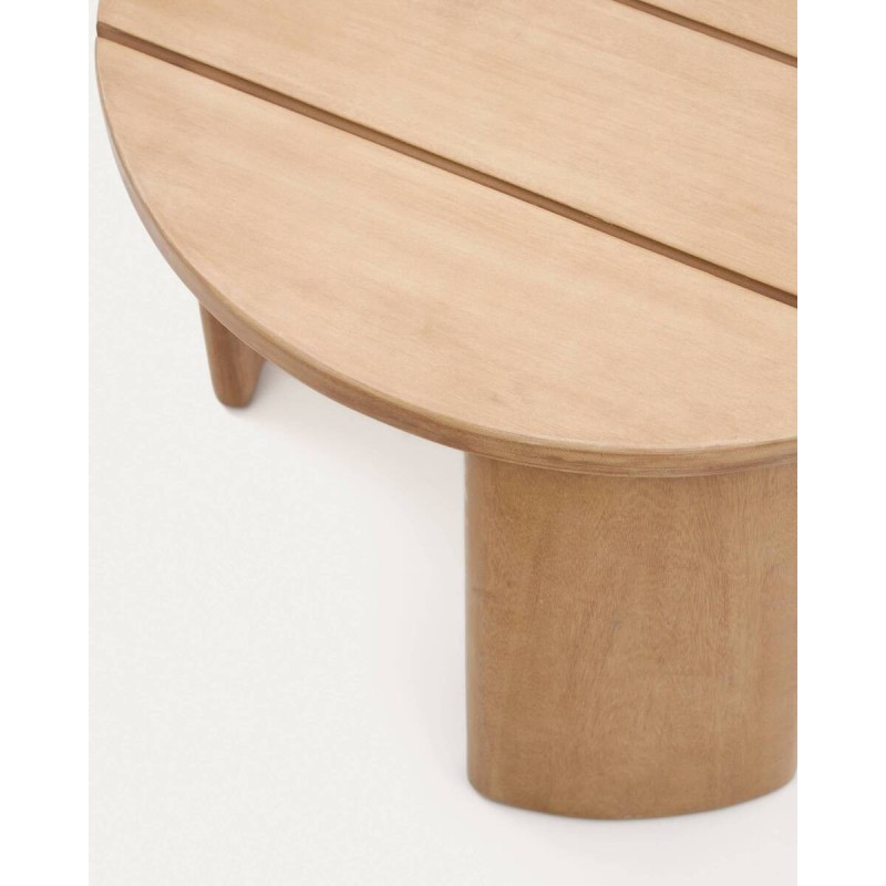 Mesa auxiliar xoriguer de madera de eucalipto 64cm