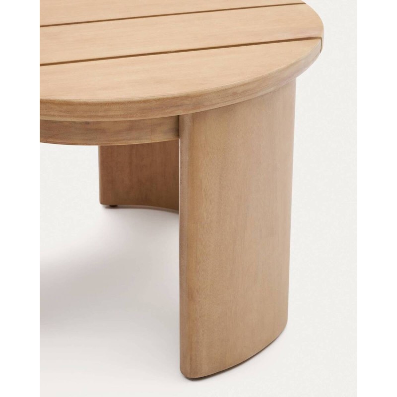 Mesa auxiliar xoriguer de madera de eucalipto 64cm