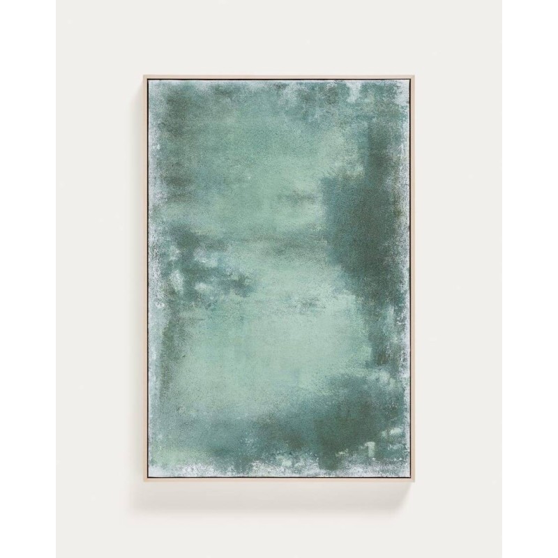Cuadro abstracto Selnar verde 60 x 90 cm