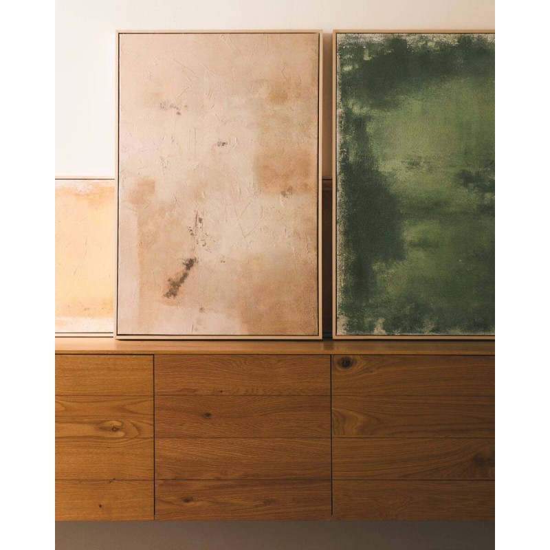 Cuadro abstracto Selnar verde 60 x 90 cm