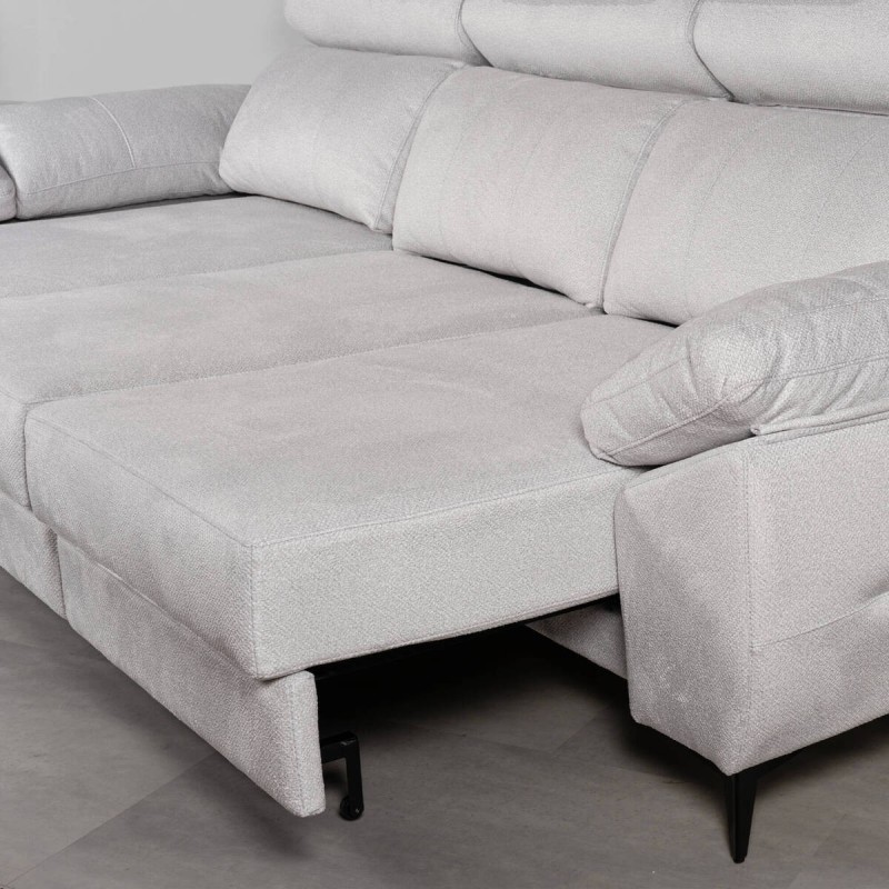 Sofá Tajo 295 cm con Chaise Longue izquierdo y Cabezales Reclinables