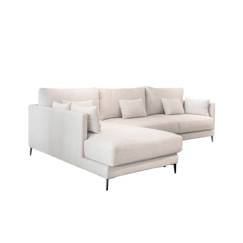 Sofá Funny chaise longue izquierdo en tela Nasera 296x92 cm