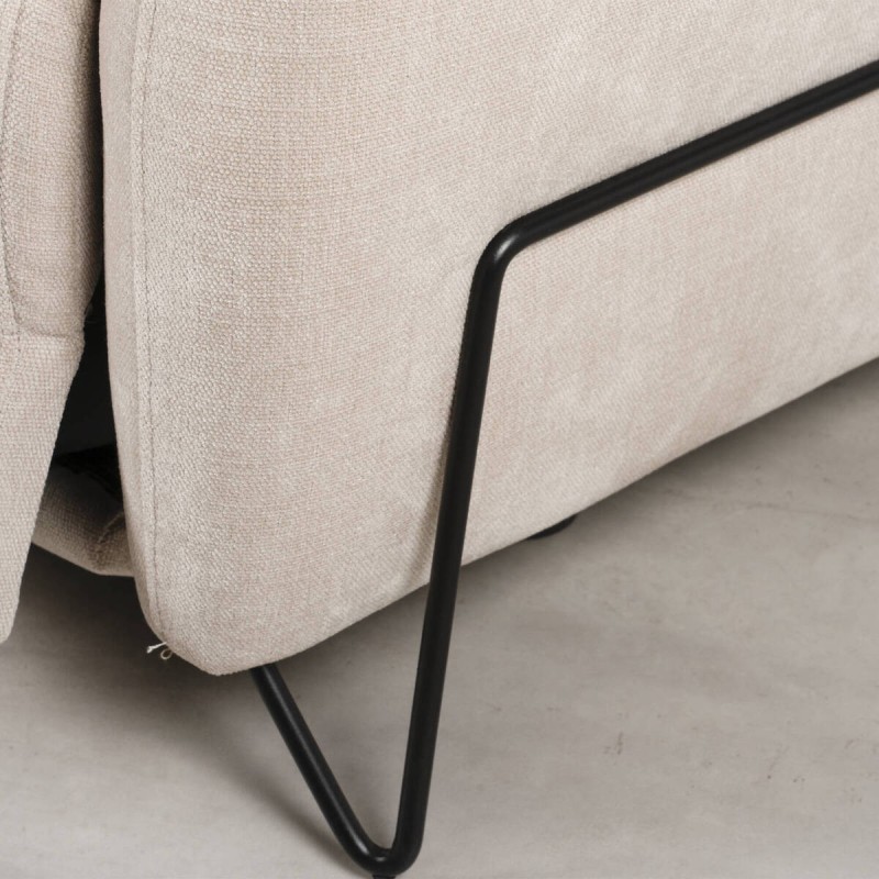 Sofá Estela relax motorizado con cabezal reclinable y USB 205cm