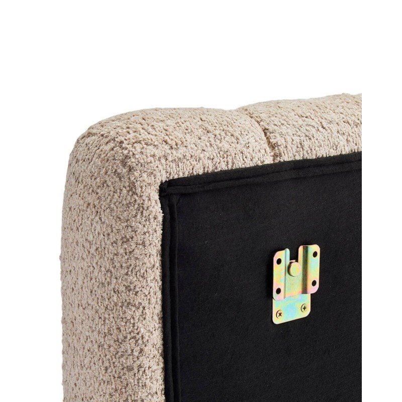 Cabecero tapizado en bouclé beige Nara 190 cm