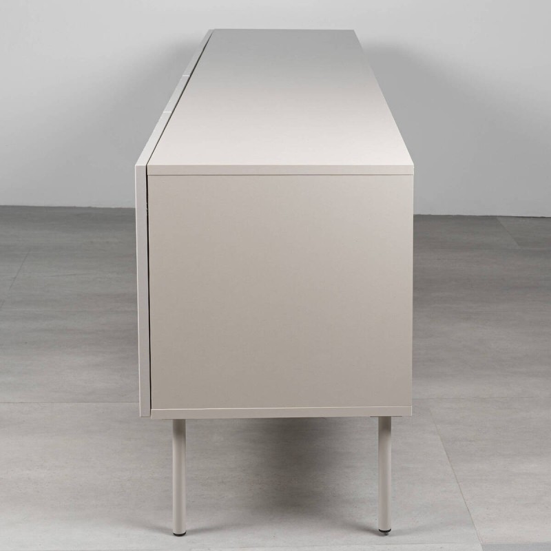 Mueble TV Vera 201 cm en marfil mate texturizado