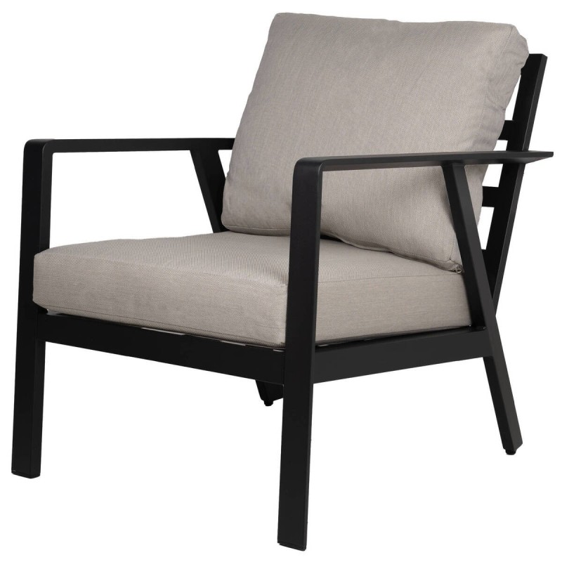 Sillón samos de aluminio gris antracita 71x83x85cm