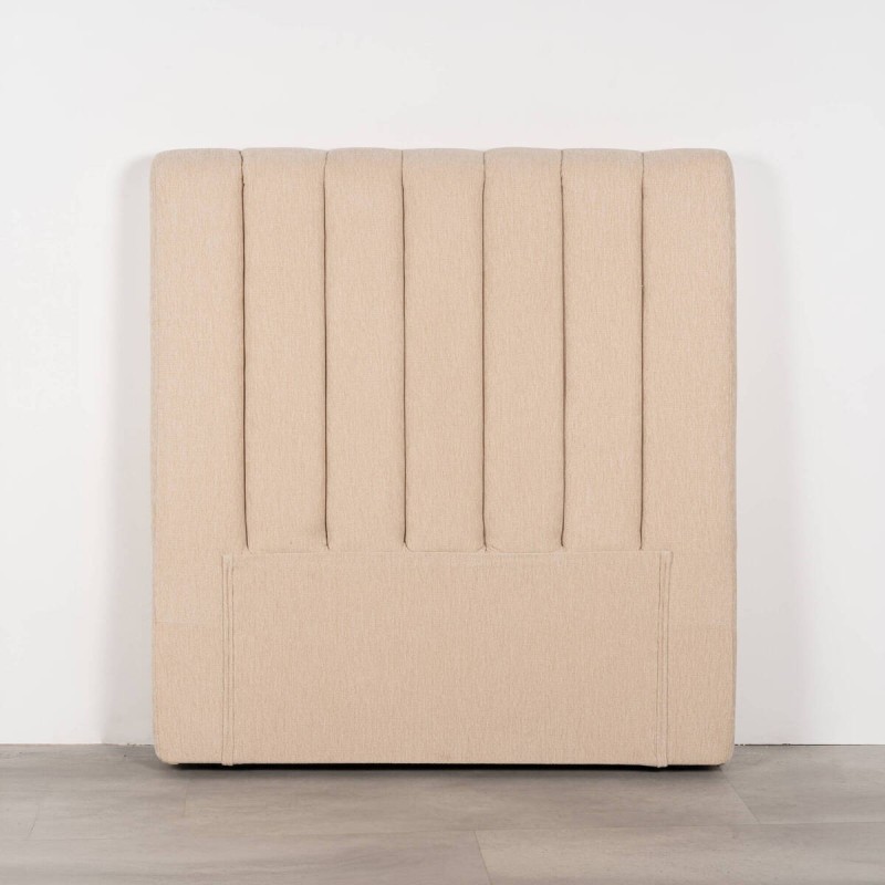 Cabecero Nara Tapizado en Chenilla Beige para cama de 90cm