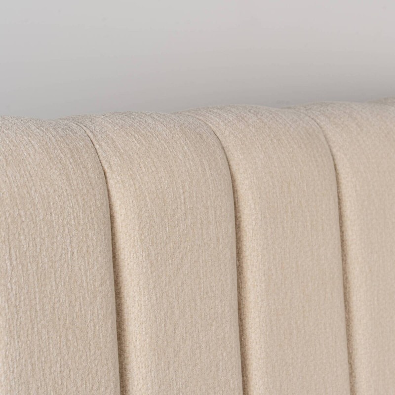 Cabecero Nara Tapizado en Chenilla Beige para cama 180 cm