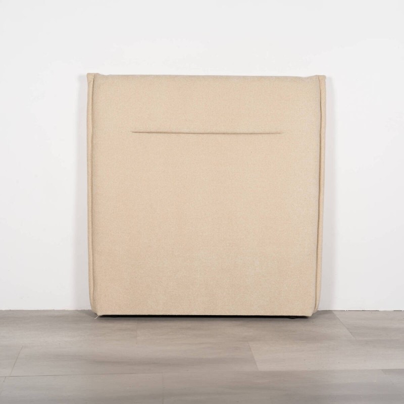 Cabecero Brisa Tapizado en Bouclé Beige para Cama de 90 cm