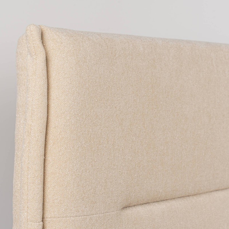 Cabecero Brisa Tapizado en Bouclé Beige para Cama de 150 cm