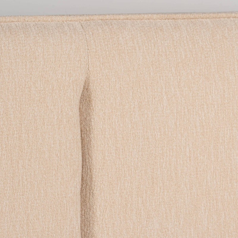 Cabecero Aran Tapizado en Chenilla Velvet Beige para Cama de 150 cm