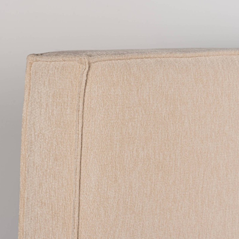 Cabecero Aran Tapizado en Chenilla Velvet Beige para Cama de 150 cm