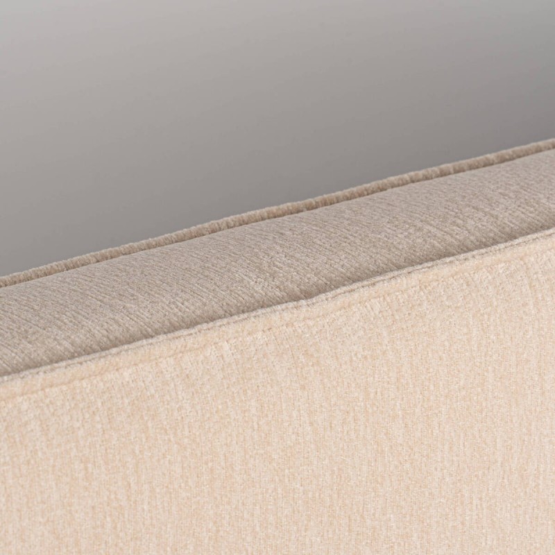 Cabecero Aran Tapizado en Chenilla Velvet Beige para Cama de 150 cm