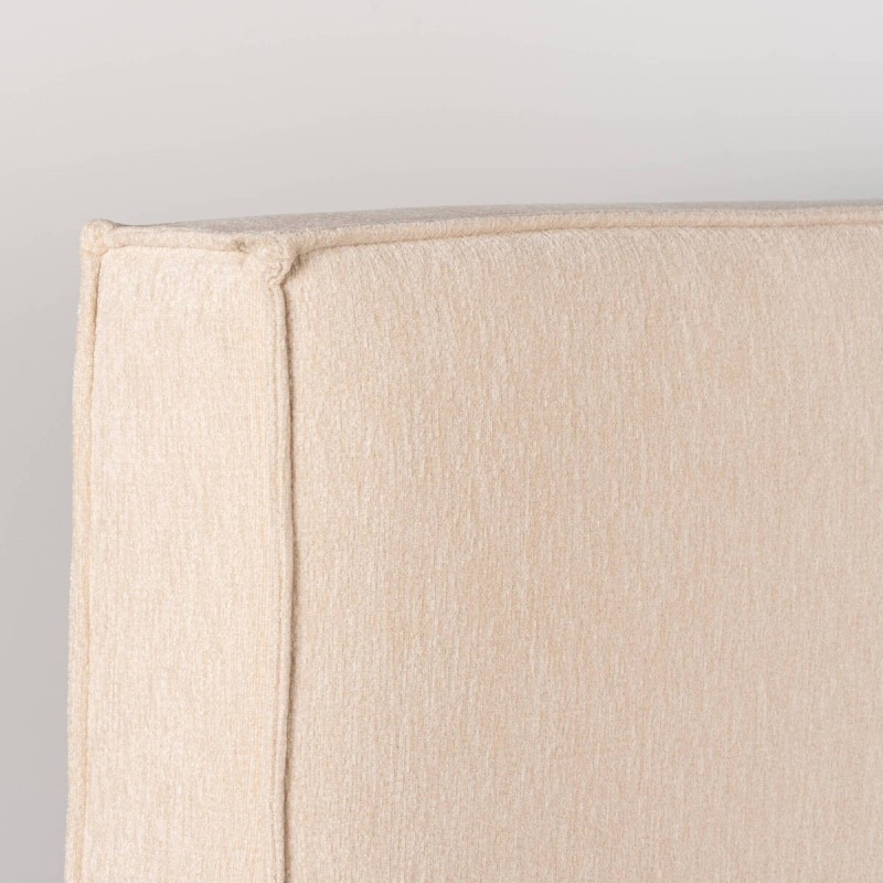 Cabecero Aran Tapizado en Chenilla Velvet Beige para Cama de 180 cm