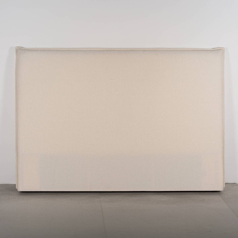 Cabecero Varen Tapizado en Chenilla Velvet Blanco para Cama de 150 cm