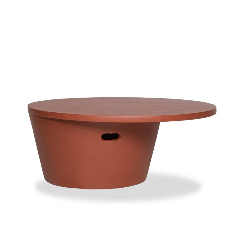Mesa auxiliar de exterior de terracotta 84x32.5cm