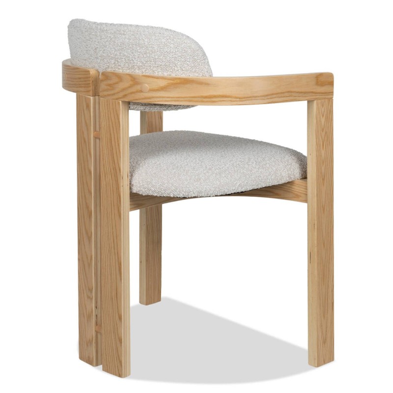 Silla curva Tove de madera contrachapada roble 55x50x74cm