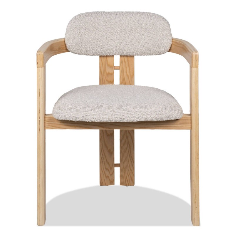 Silla curva Tove de madera contrachapada roble 55x50x74cm