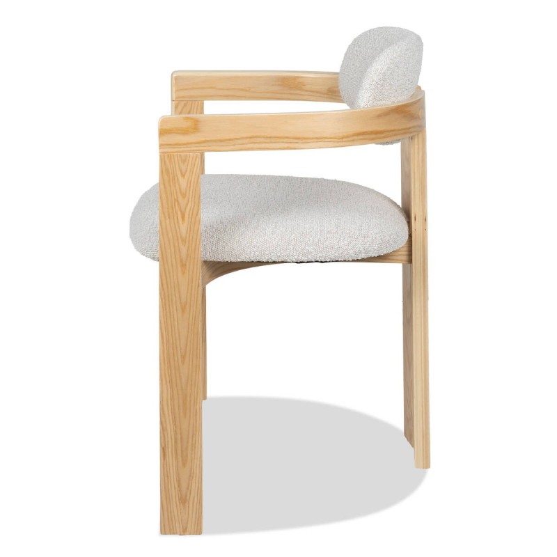 Silla curva Tove de madera contrachapada roble 55x50x74cm