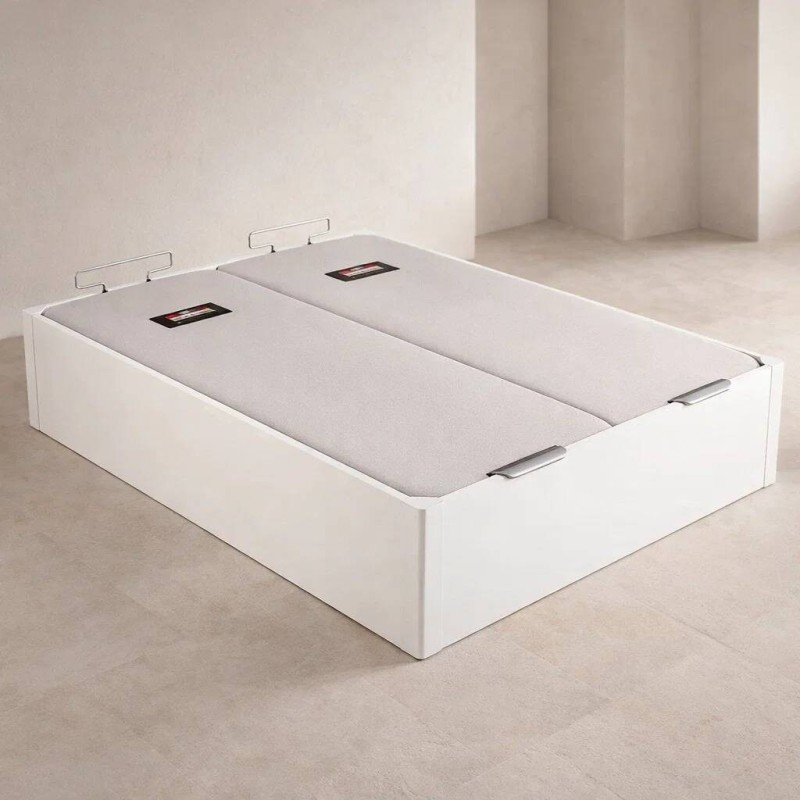 CANAPÉ ABATIBLE MADERA TAPA DOBLE BLANCO PIKOLIN 180x200cm