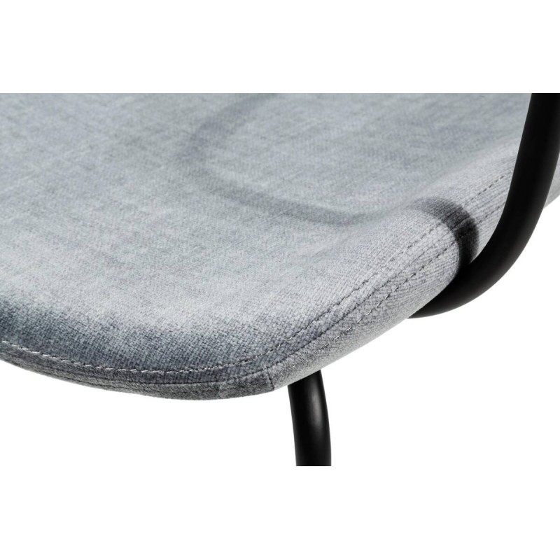 Silla comedor con respaldo poliéster gris 54x61x86cm