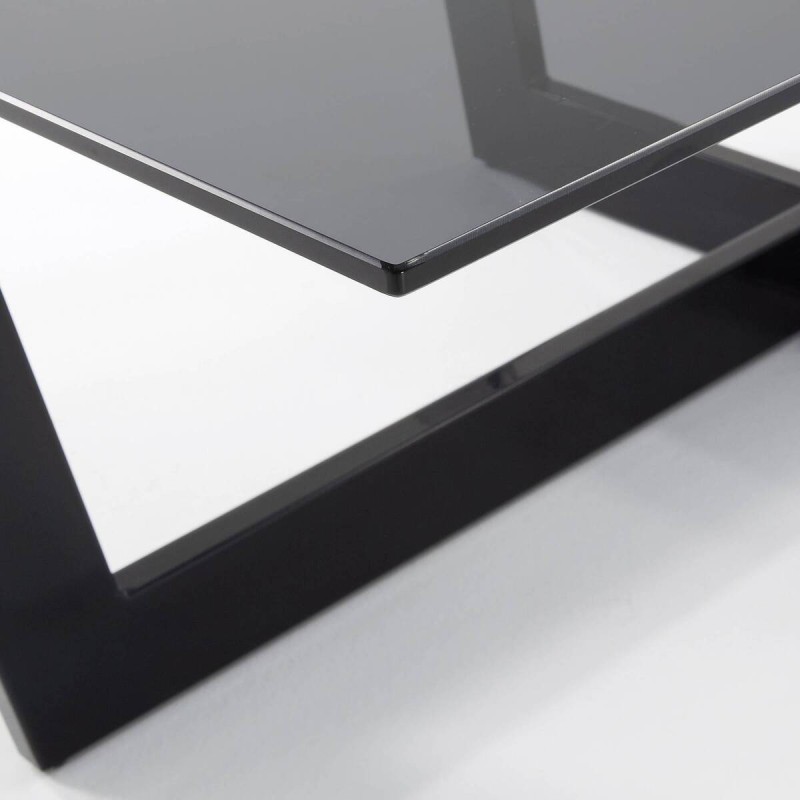 MESA DE CENTRO PLAM 120 x 70 cm CRISTAL NEGRO