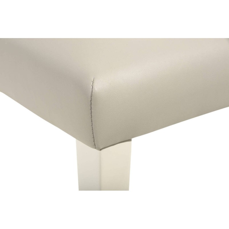 Silla grey lacada acabado blanco 48x55x118cm
