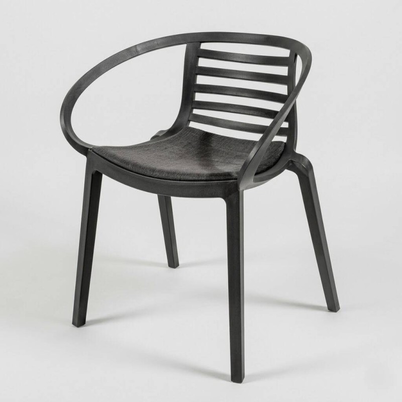 SILLA MAMBO ANTRACITA 64x56x77cm