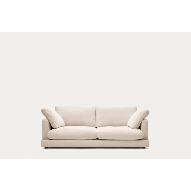 Sofá Gala 3 plazas de chenilla beige FSC Mix Credit 210 cm