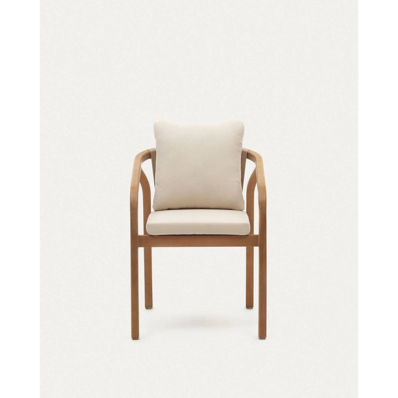 Silla malaret de madera de eucalipto 58x65x75cm