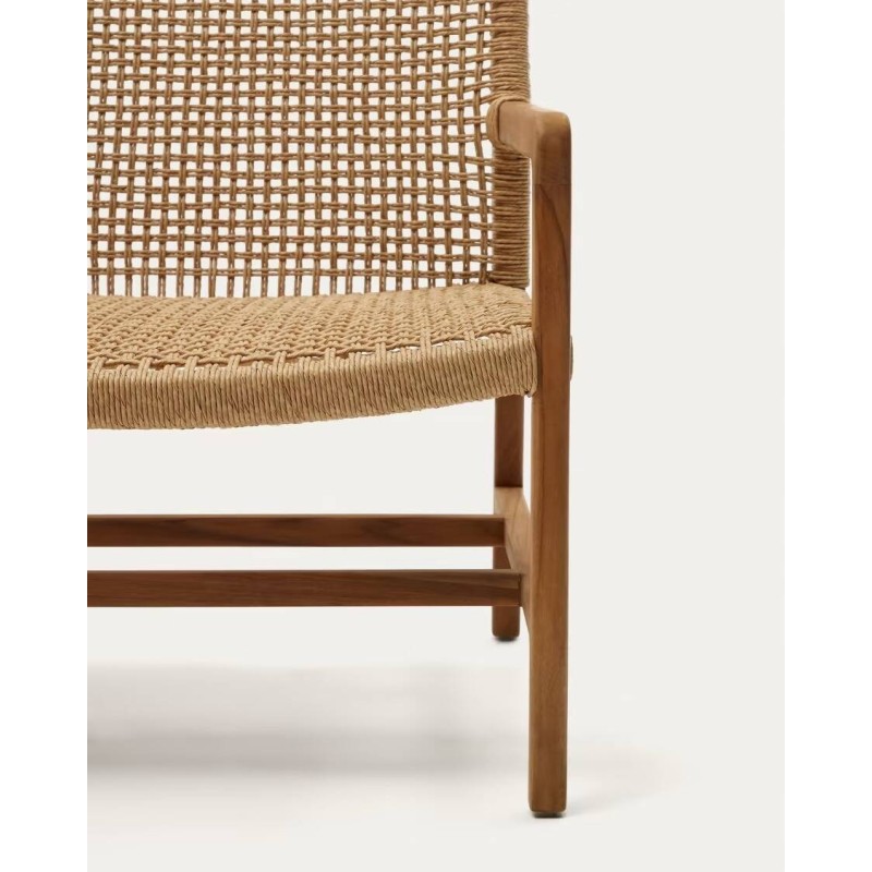 Sillón sabolla de madera maciza de teca 78x69x76cm