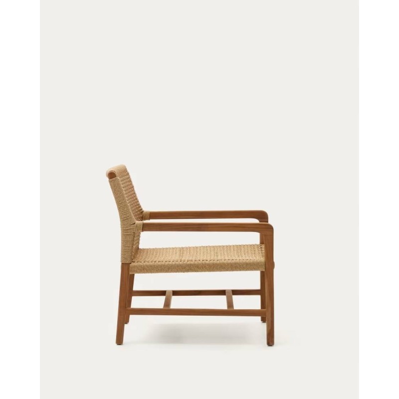 Sillón sabolla de madera maciza de teca 78x69x76cm