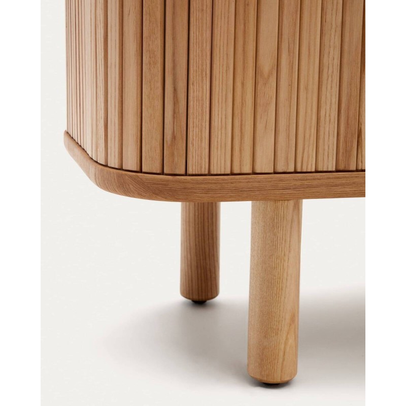 MUEBLE TV MAILEN 2 PUERTAS EN CHAPA DE FRESNO 200x40x50cm