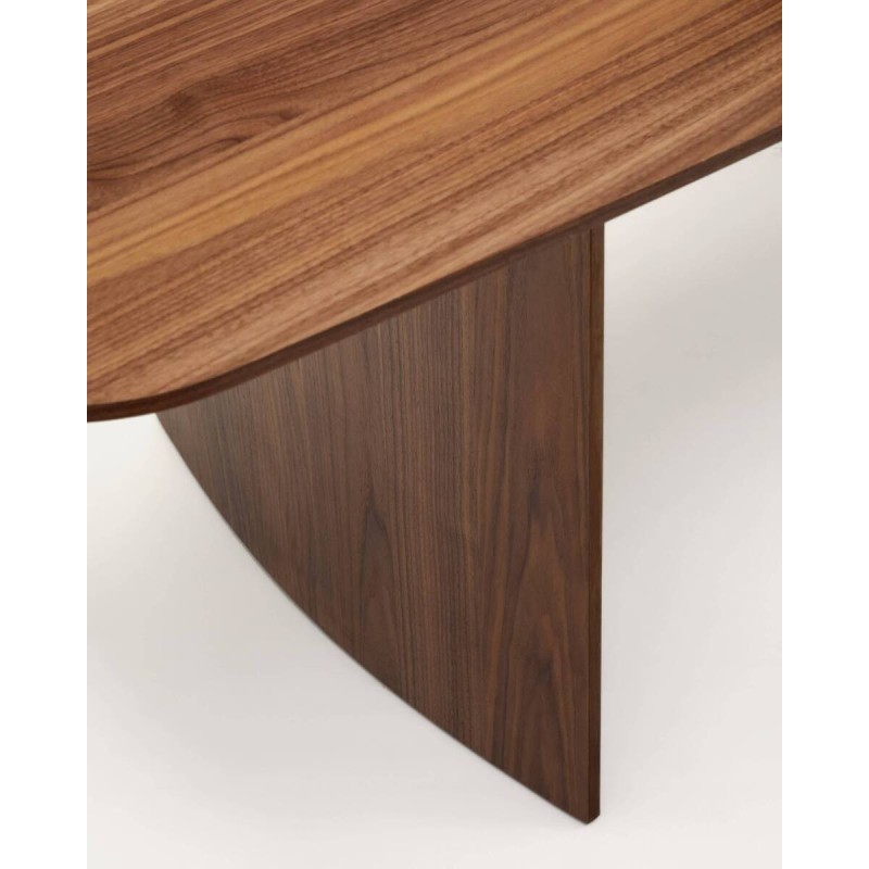 Mesa litto de chapa de nogal 200x100x75cm