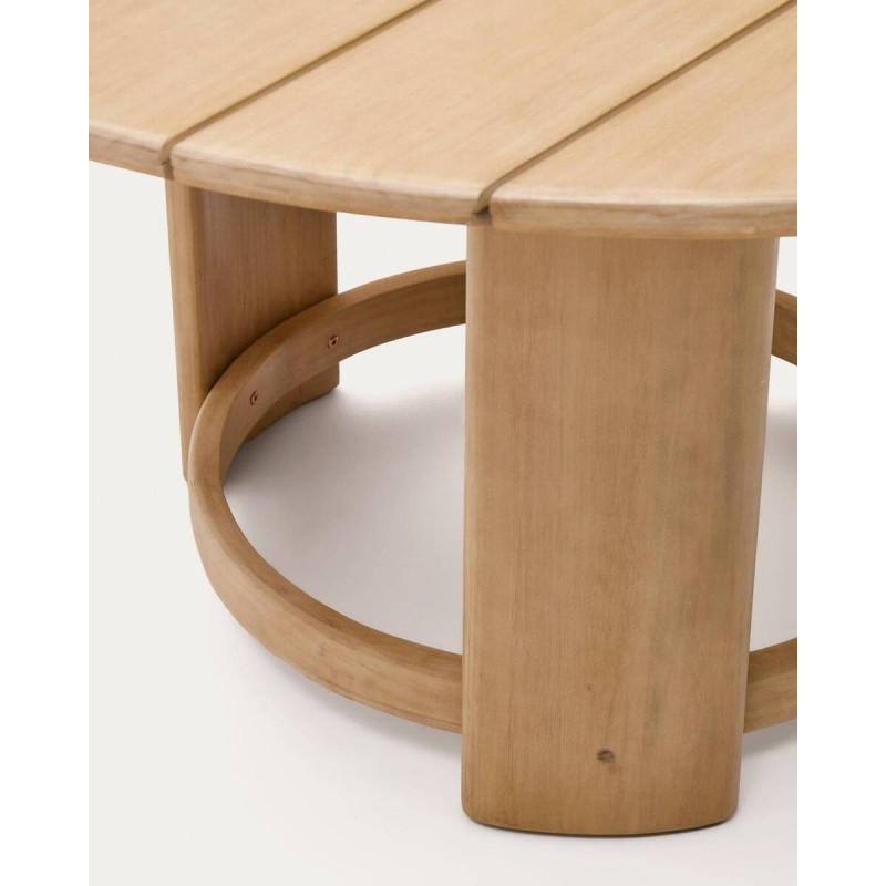 Mesa redonda xoriguer de madera de eucalipto 140cm