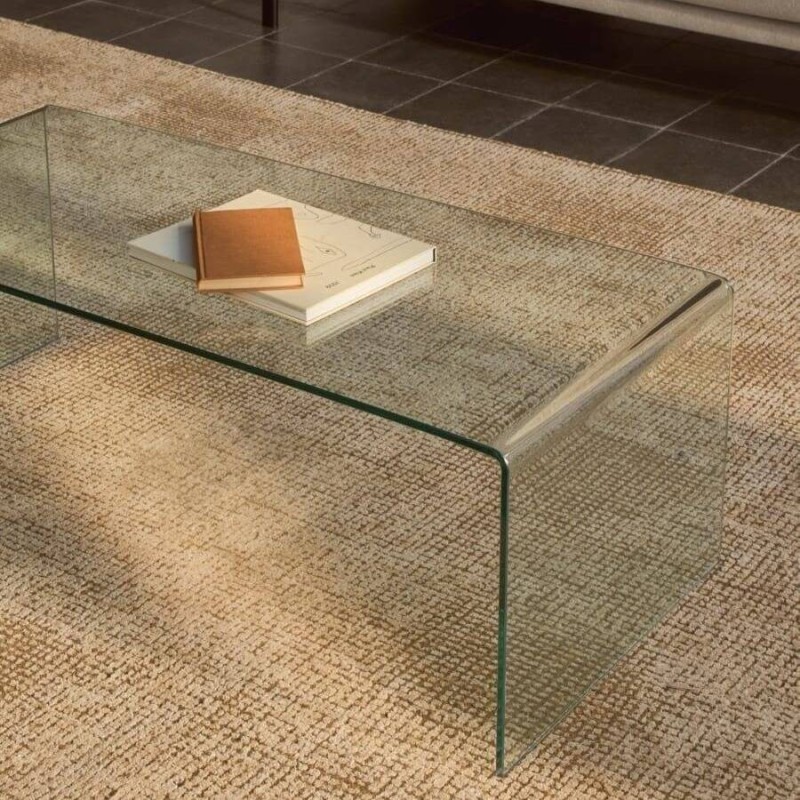 Mesa de centro Burano de cristal 110 x 50 cm