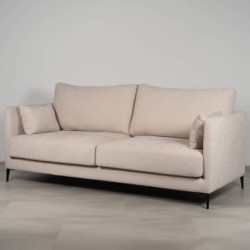 Sofá Funny 3 plazas 200 cm tapizado beige arena