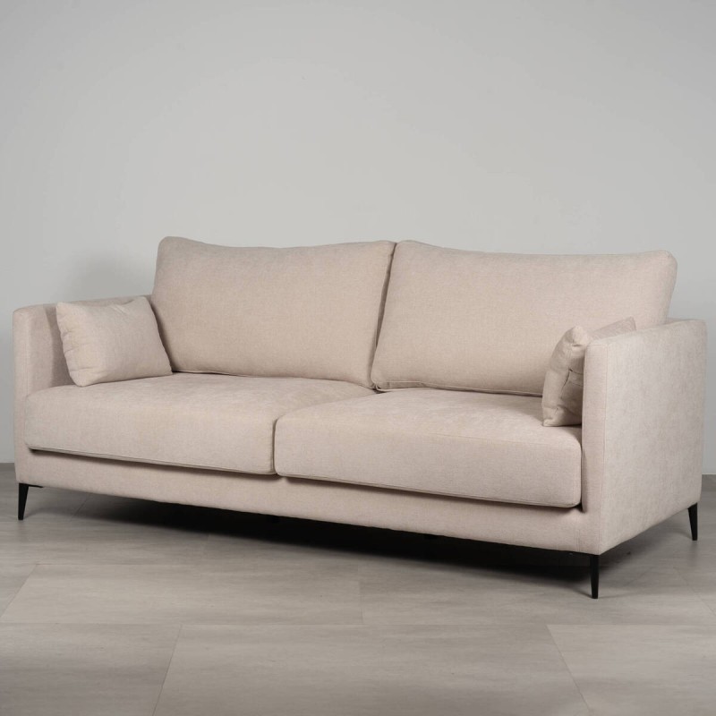 Sofá Funny 3 plazas 200 cm tapizado beige arena