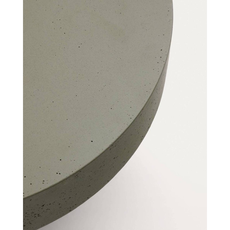 MESA DE CENTRO AIUGABLAVA DE CEMENTO VERDE Ø 66 cm