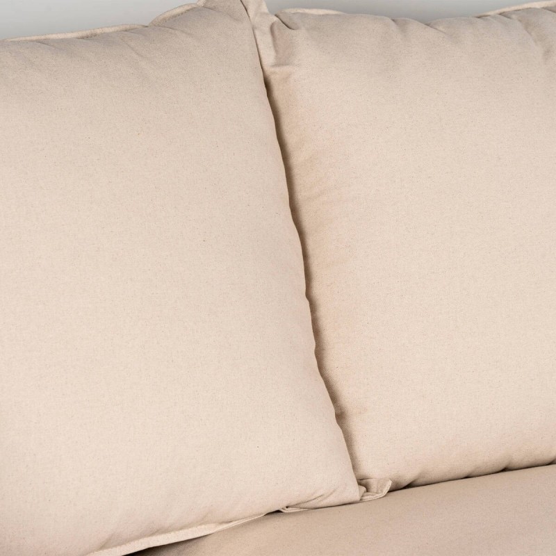 Sofá Avola con Chaise Longue derecha 290 cm Lino y Algodón Beige