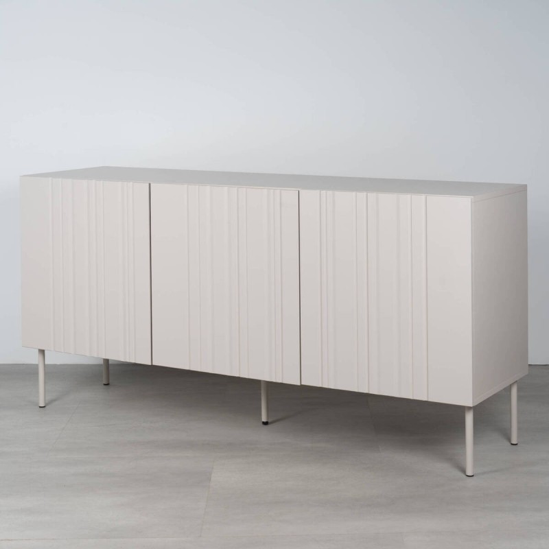 Aparador Vera 150 cm en marfil mate texturizado