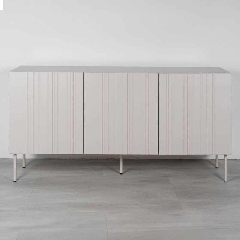 Aparador Vera 150 cm en marfil mate texturizado