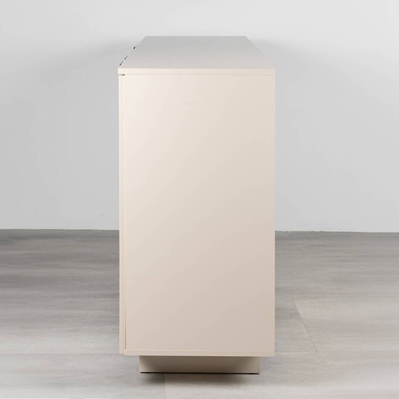 Cómoda 180 cm beige con tirador integrado