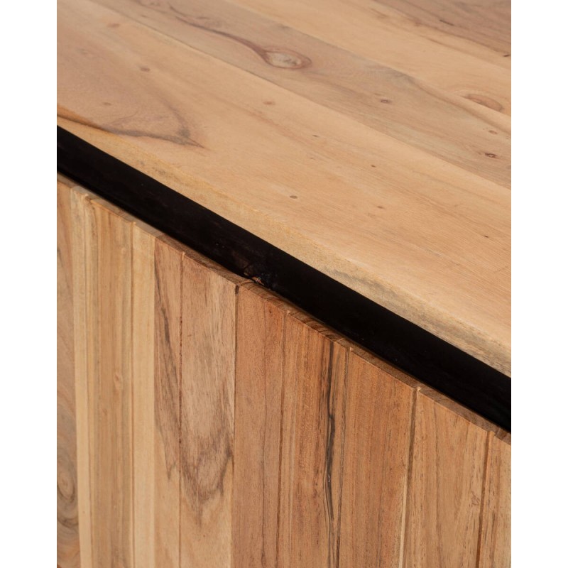 Mesa de tv marea de acacia natural 160x40x55cm