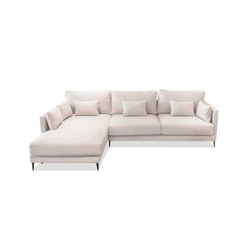 Sofá Funny chaise longue izquierdo en tela Nasera 296x92 cm