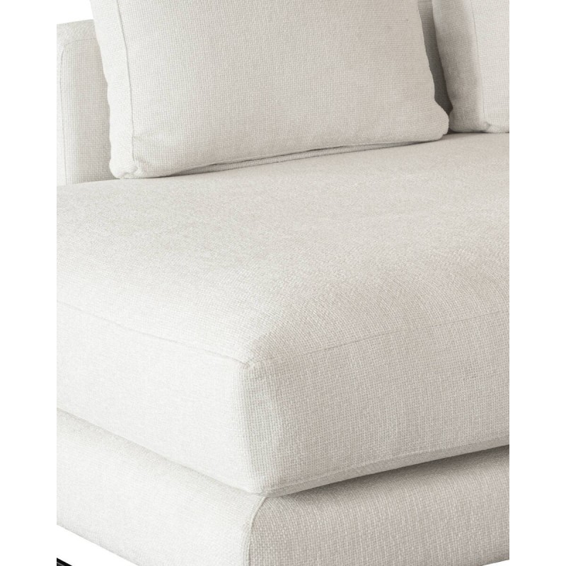 Sofá Queen modular 3 plazas con chaise longue en tela T.Hackett 430x110 cm