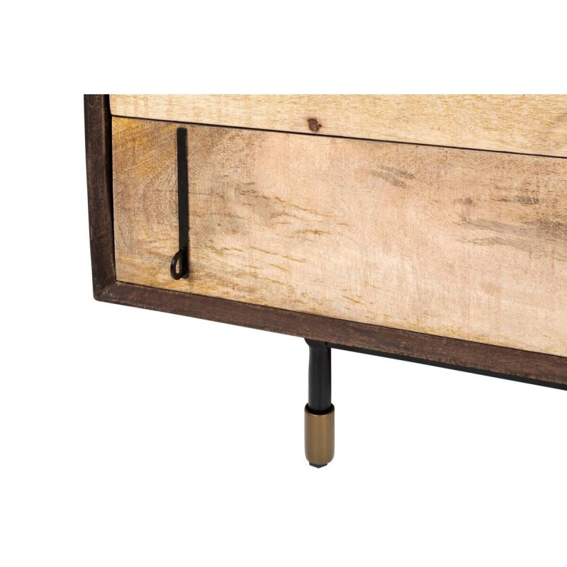 Mueble tv nairobi madera acacia y mango con una puerta/ tres cajones 160x40x50cm