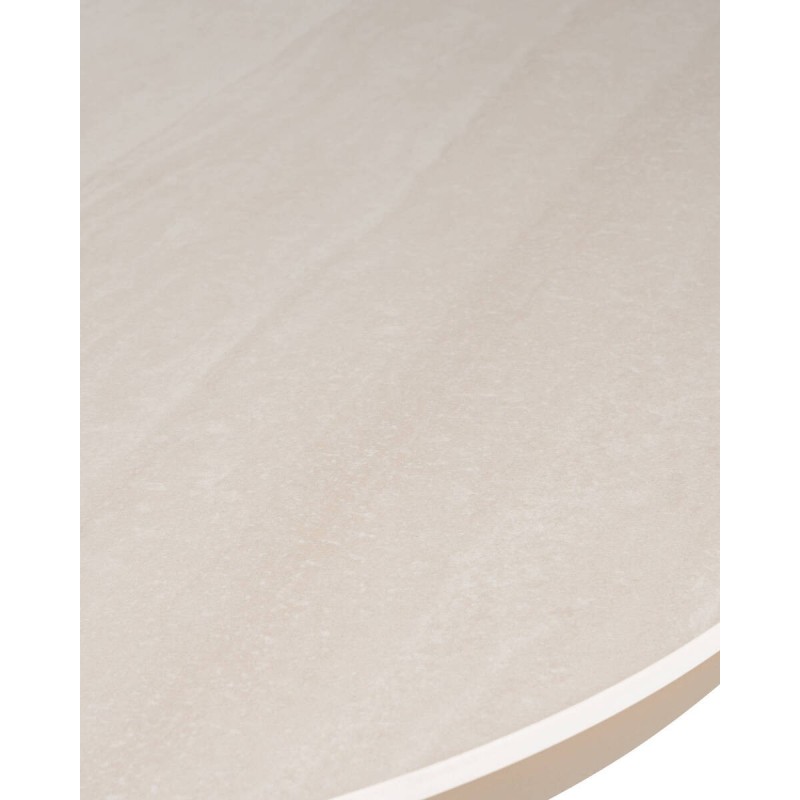 Mesa de comedor de exterior roma de aluminio y tapa de cerámica 150x150x75cm