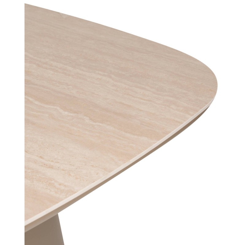 Mesa de centro de exterior roma de aluminio y tapa de cerámica